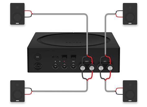 using four channel speaker system with two chanel output|two channel amplifier 4 speakers.